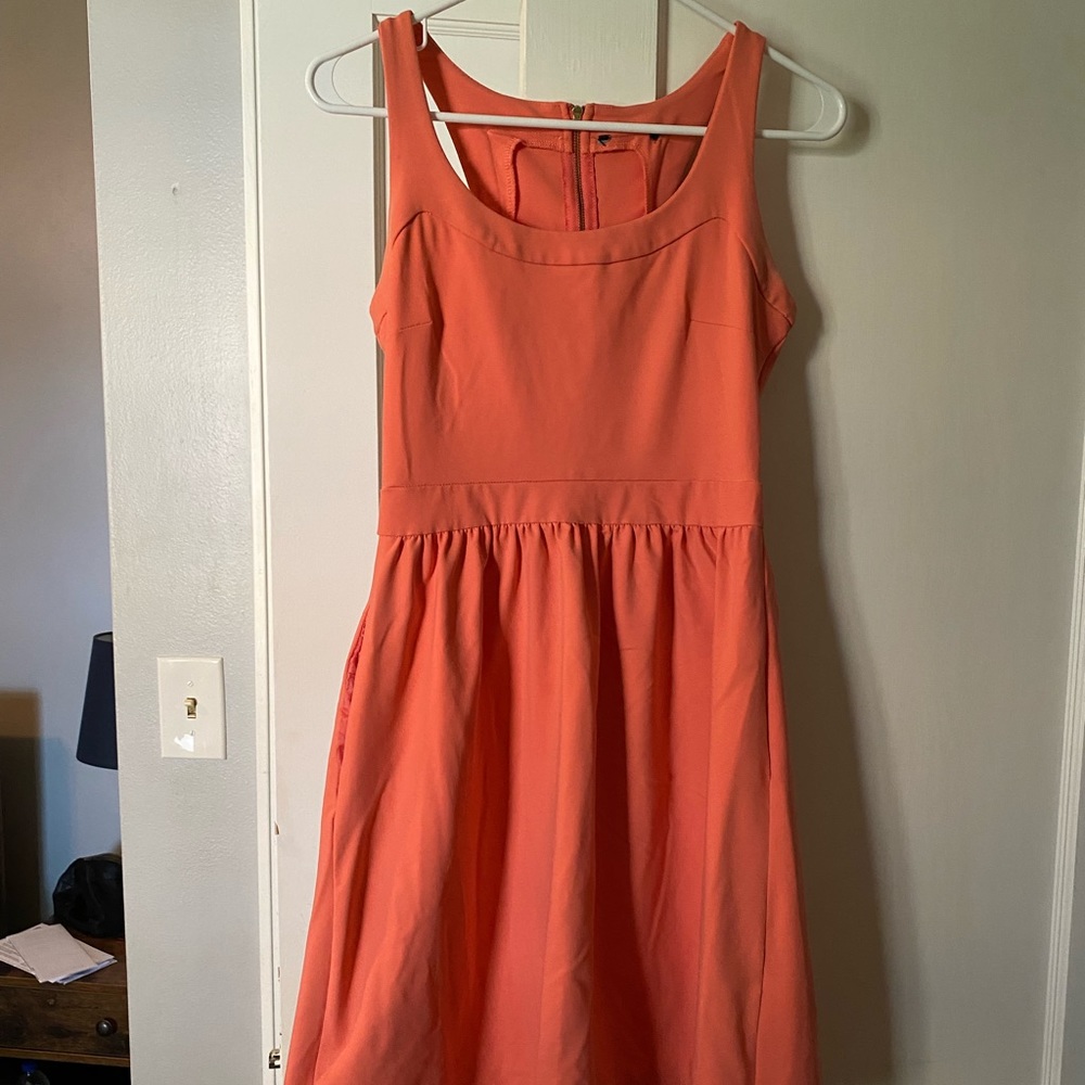 Coral with Gold Zipper size M